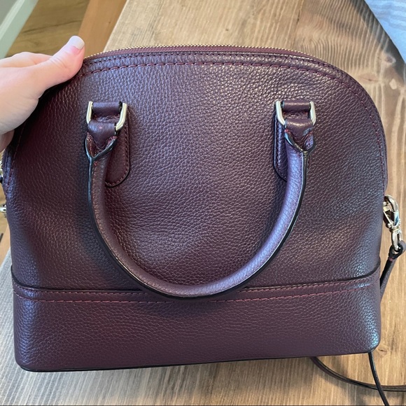 Burgundy Kate Spade Crossbody Satchel - Picture 5 of 8